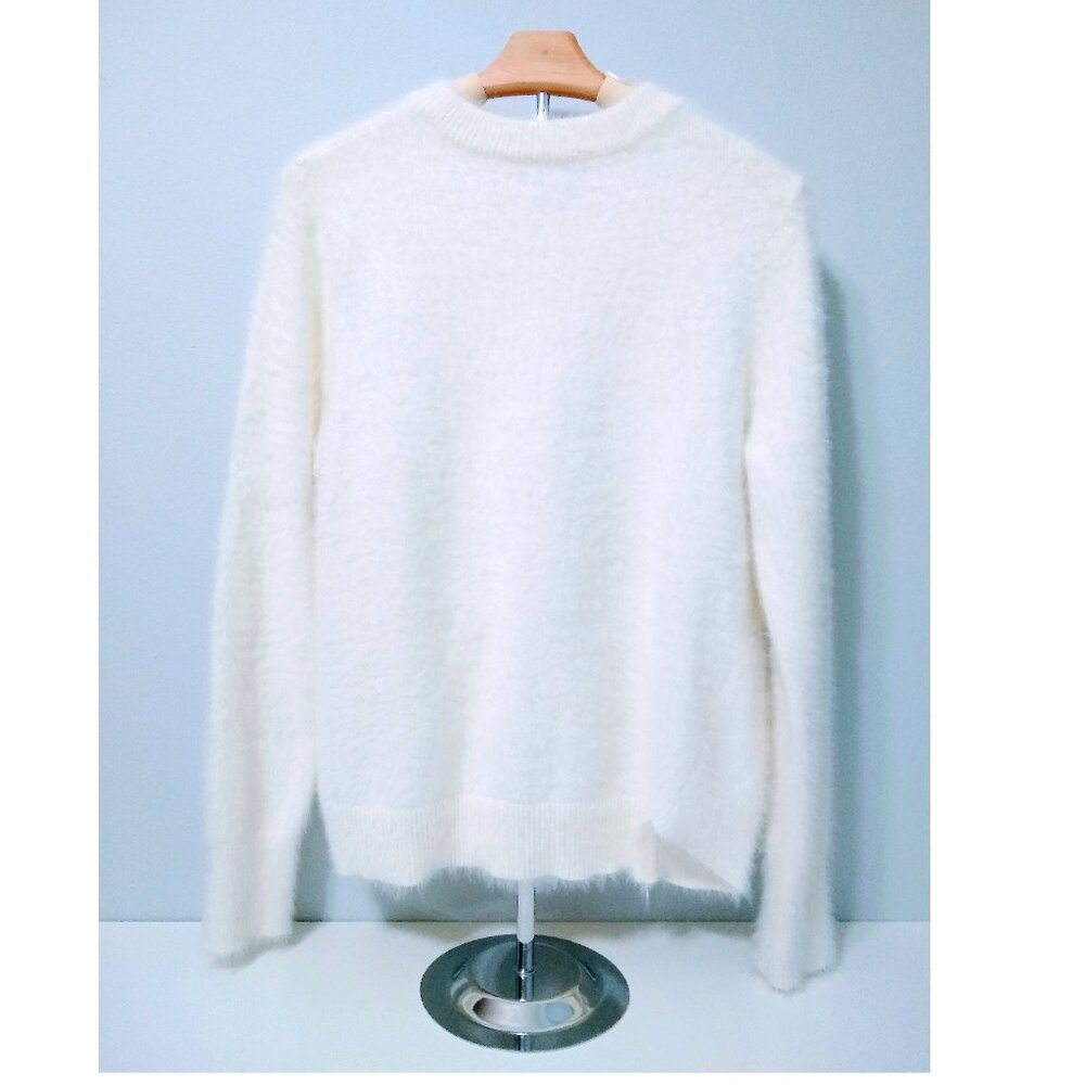 CALVIN KLEIN JEANS FUZZY SWEATER PULLOVER SIZE LARGE - Picture 4 of 16